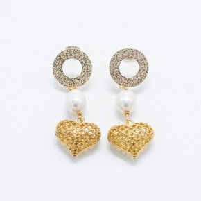 Earrings gold plated Ζ1